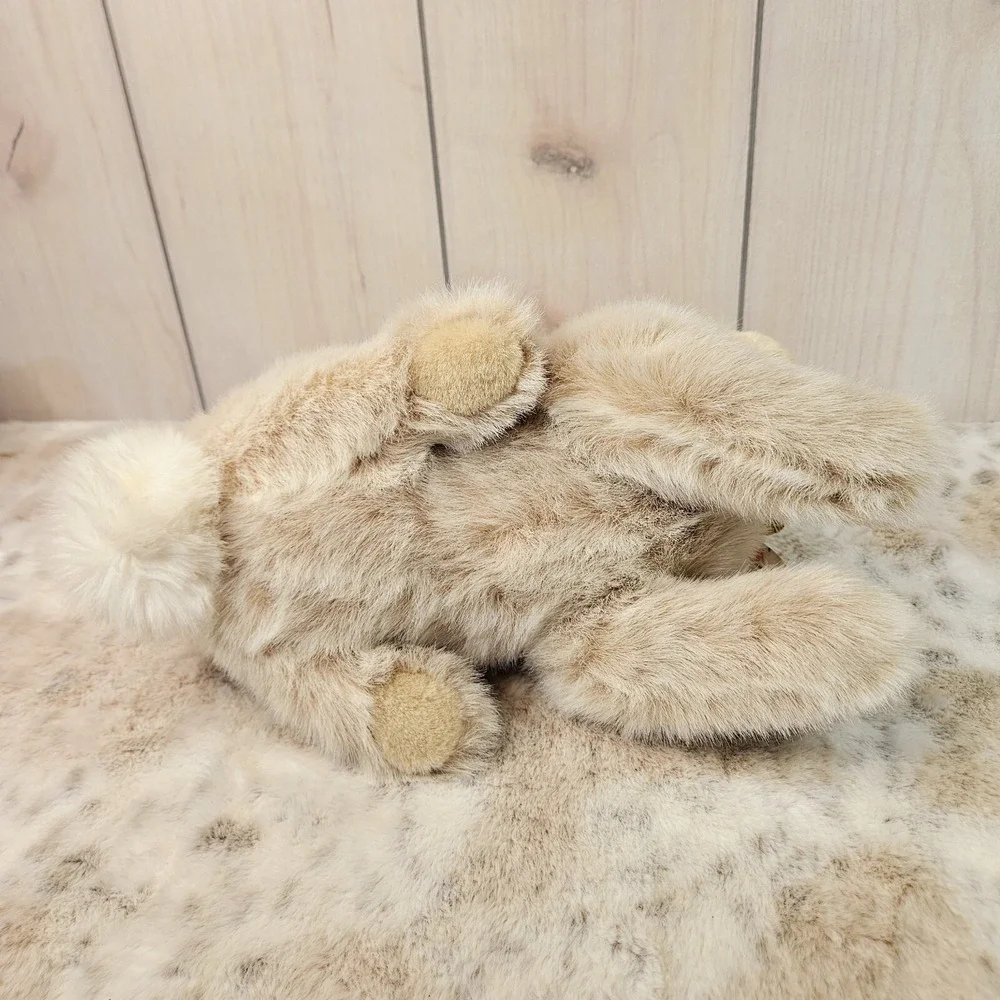Gund Tan Floral Bow Plush Bunny Rabbit 14
